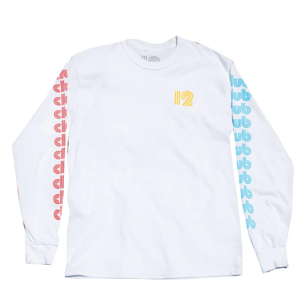 Club Midnite Club Stack L/S Tee - White 1