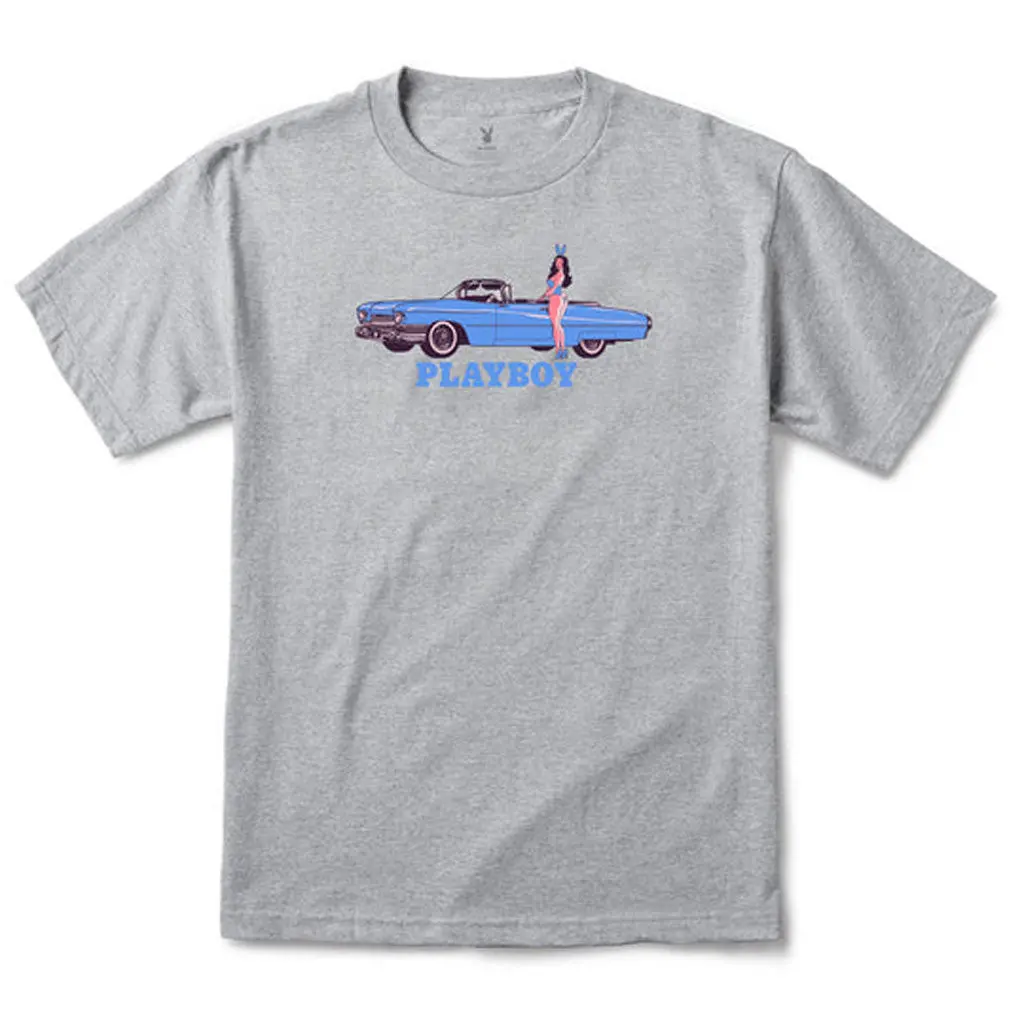 Color Bars X Playboy Car Show S/S Tee - Heather Grey 1