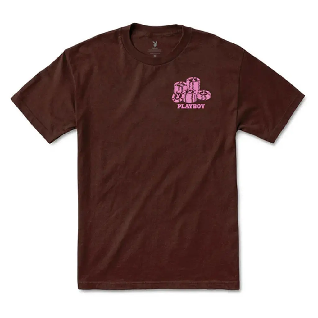 Color Bars X Playboy High Roller S/S Tee - Chocolate 2