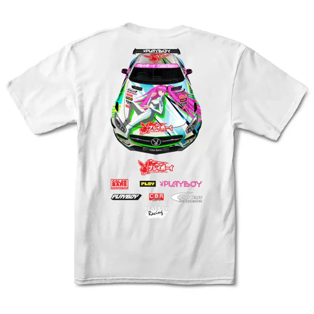 Color Bars X Playboy Livery S/S Tee - White 1