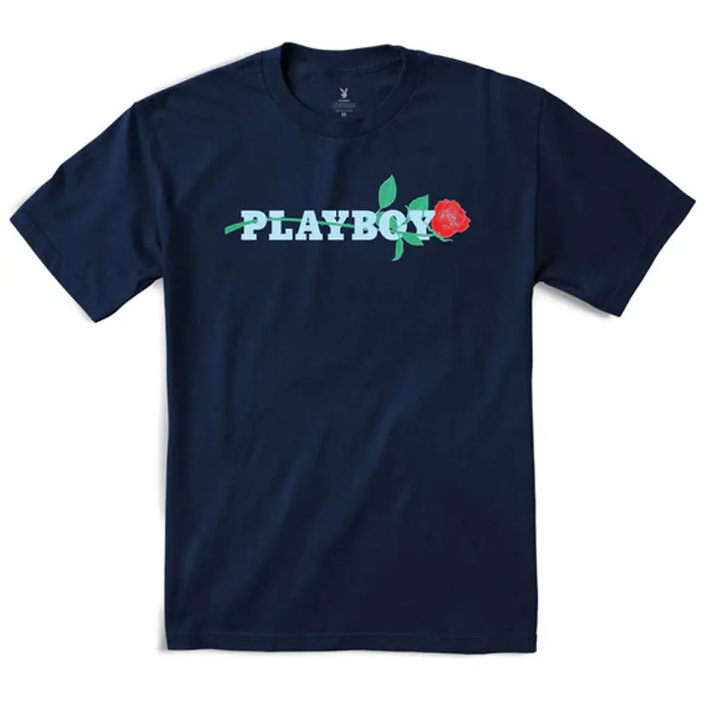 Color Bars X Playboy Rose S/S Tee - Navy 1