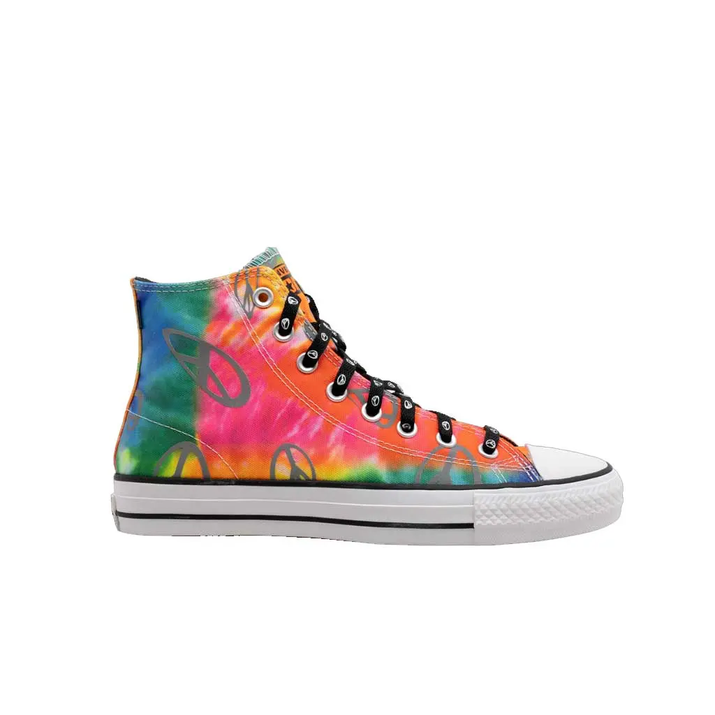 Converse Ctas Pro Hi - Psychedelic Tie Dye - Red/Hyper Pink 1