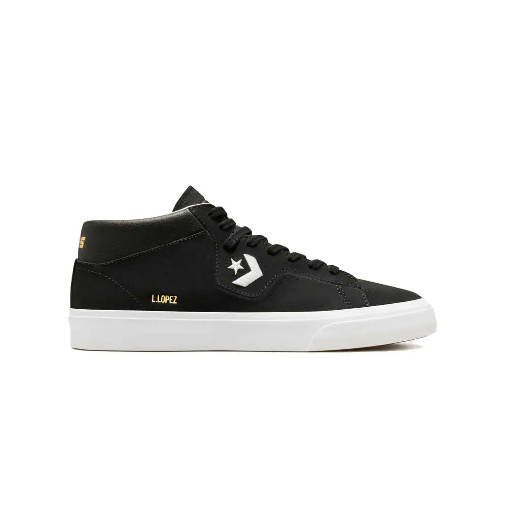 Converse Louie Lopez Pro Mid - Black/Black/White 1