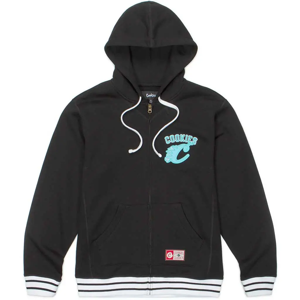 Cookies Breakaway Full Zip Hoodie - Black/Tiffany Black 1