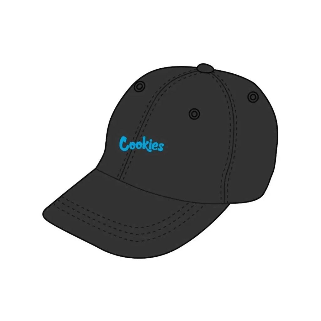 Cookies Original Mint Cotton Canvas Emb Dad Hat - Black/Blue 1