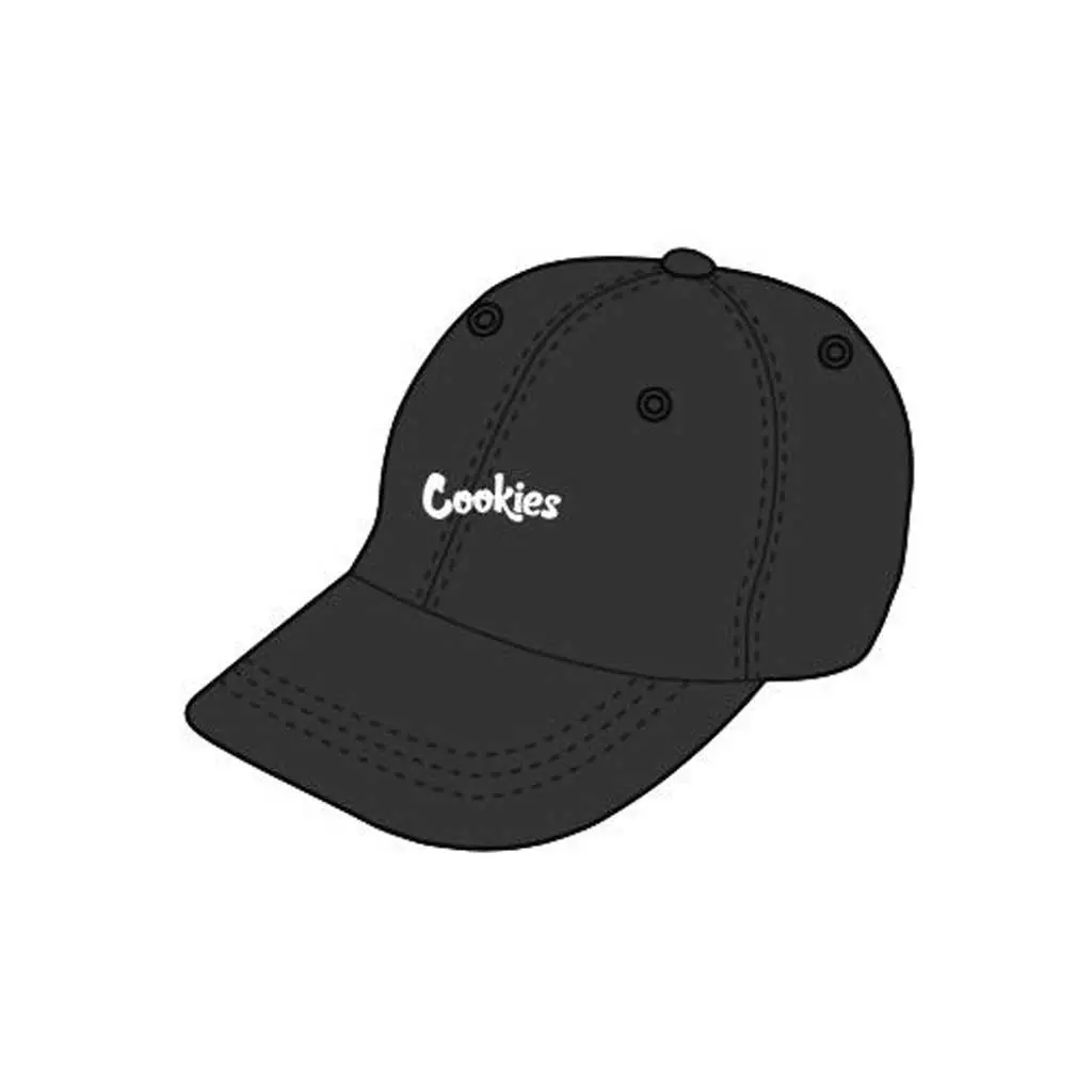 Cookies Original Mint Cotton Canvas Emb Dad Hat - Black/White 1