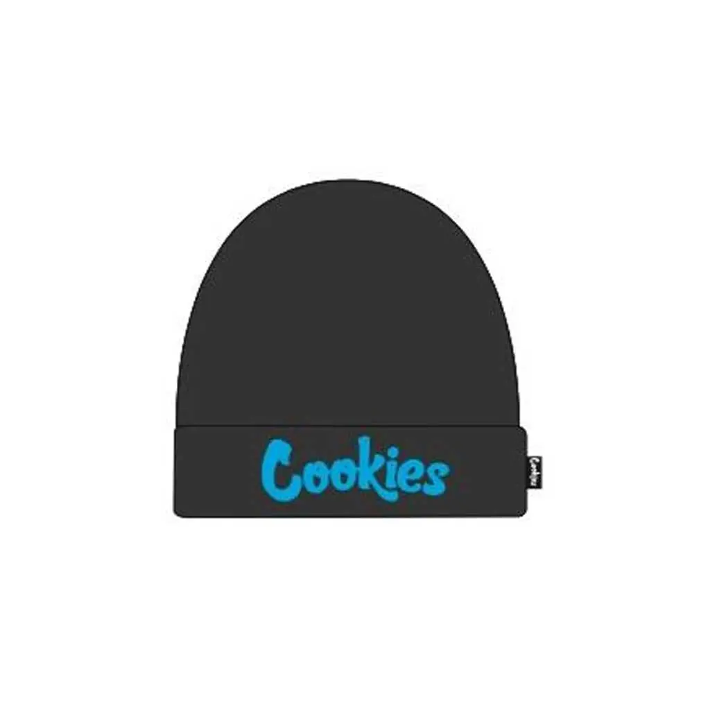 Cookies Original Mint Emb Knit Beanie - Black/Blue 1