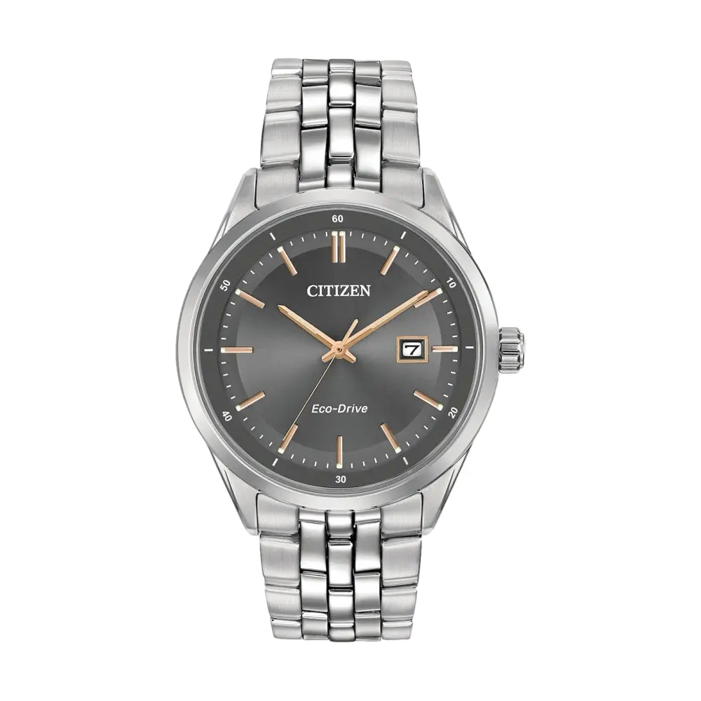 Addysen Eco-Drive 41Mm - Grey On Bracelet 1