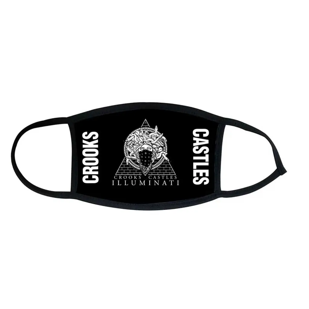Crooks & Castle Illuminati Face Mask - Black 1