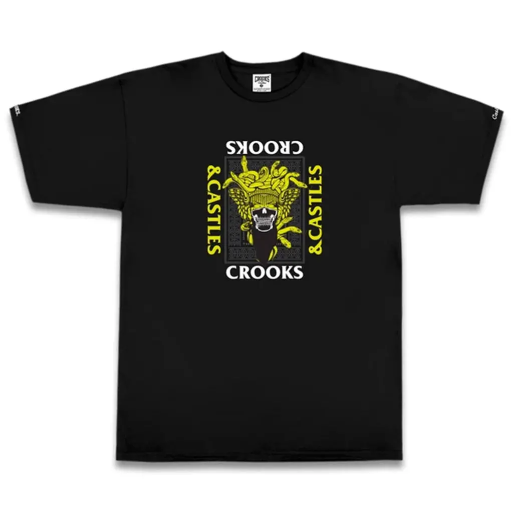 Crooks And Castles Skull Mask Medusa S/S Tee - Black 1