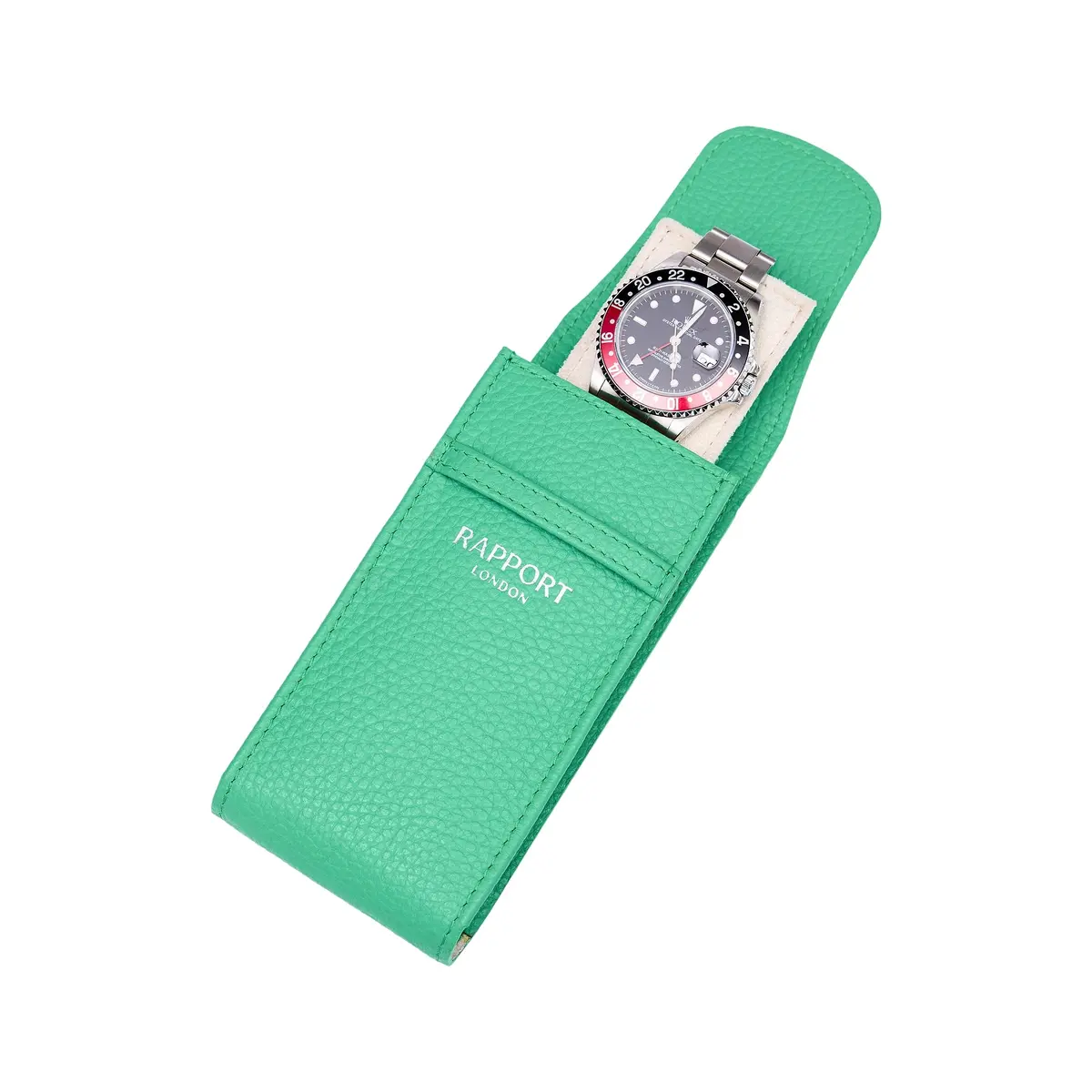 Portobello Single Watch Pouch - Green 1