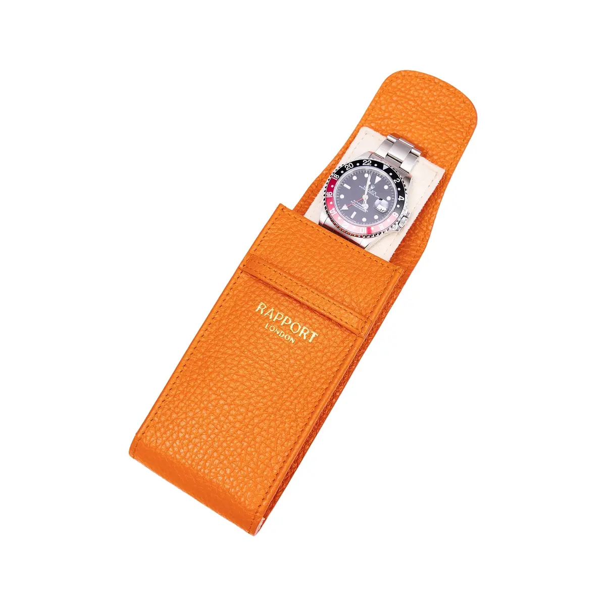 Portobello Single Watch Pouch - Orange 1