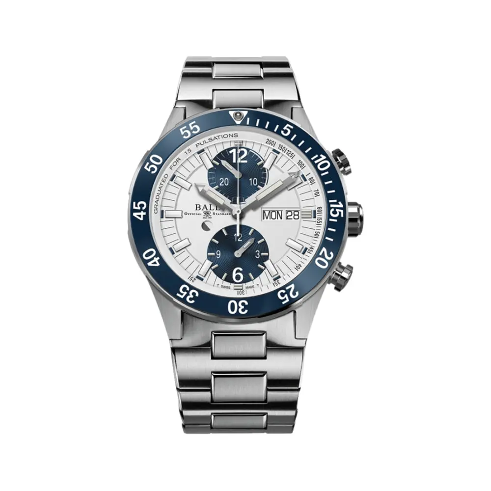Roadmaster Rescue Chronograph 42 Mm - White On Bracelet 1