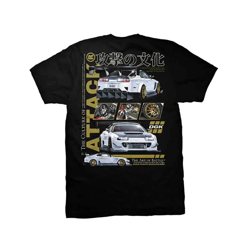 Dgk Attack S/S Tee - Black 1