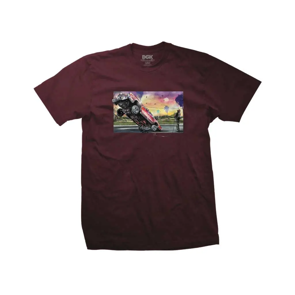 Dgk Hopper Tee - Burgundy 1