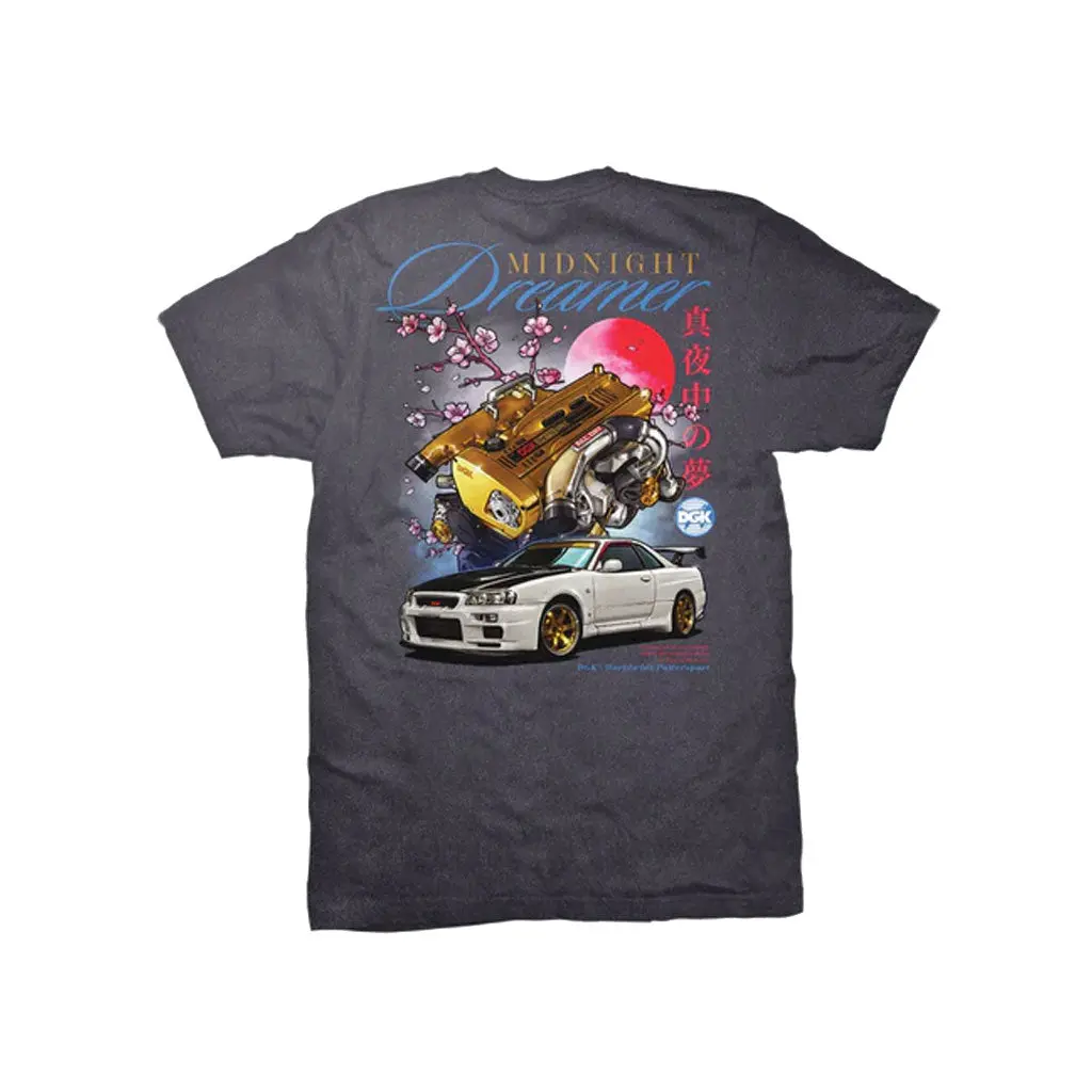 Dgk Midnight Dreamer S/S Tee - Washed Black 1