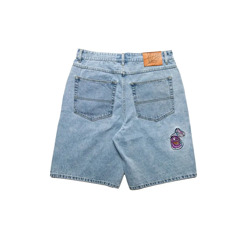 Dgk Nozzle Denim Shorts - Washed Indigo 1