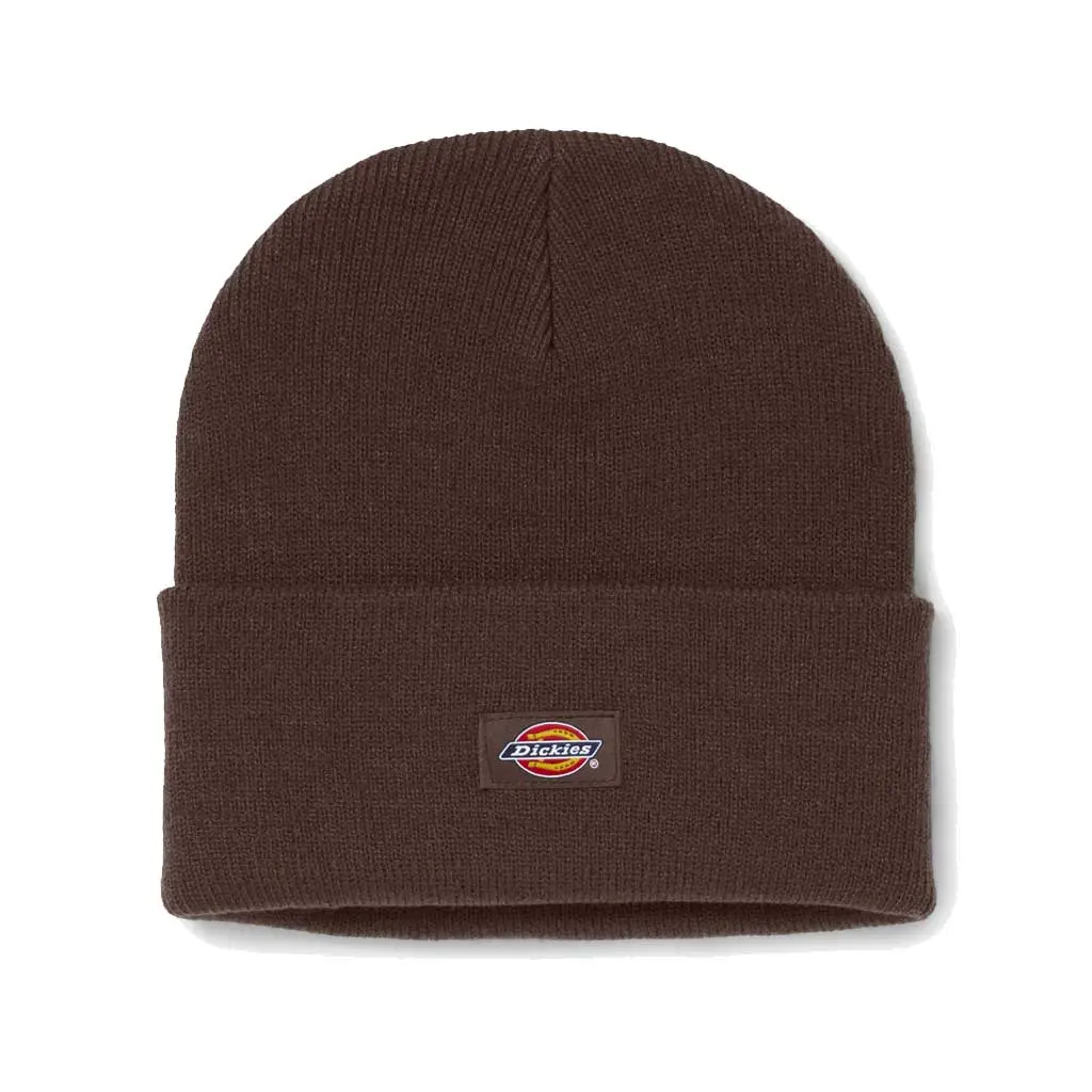 Dickies Acrylic Cuffed Beanie Hat - Chocolate 1