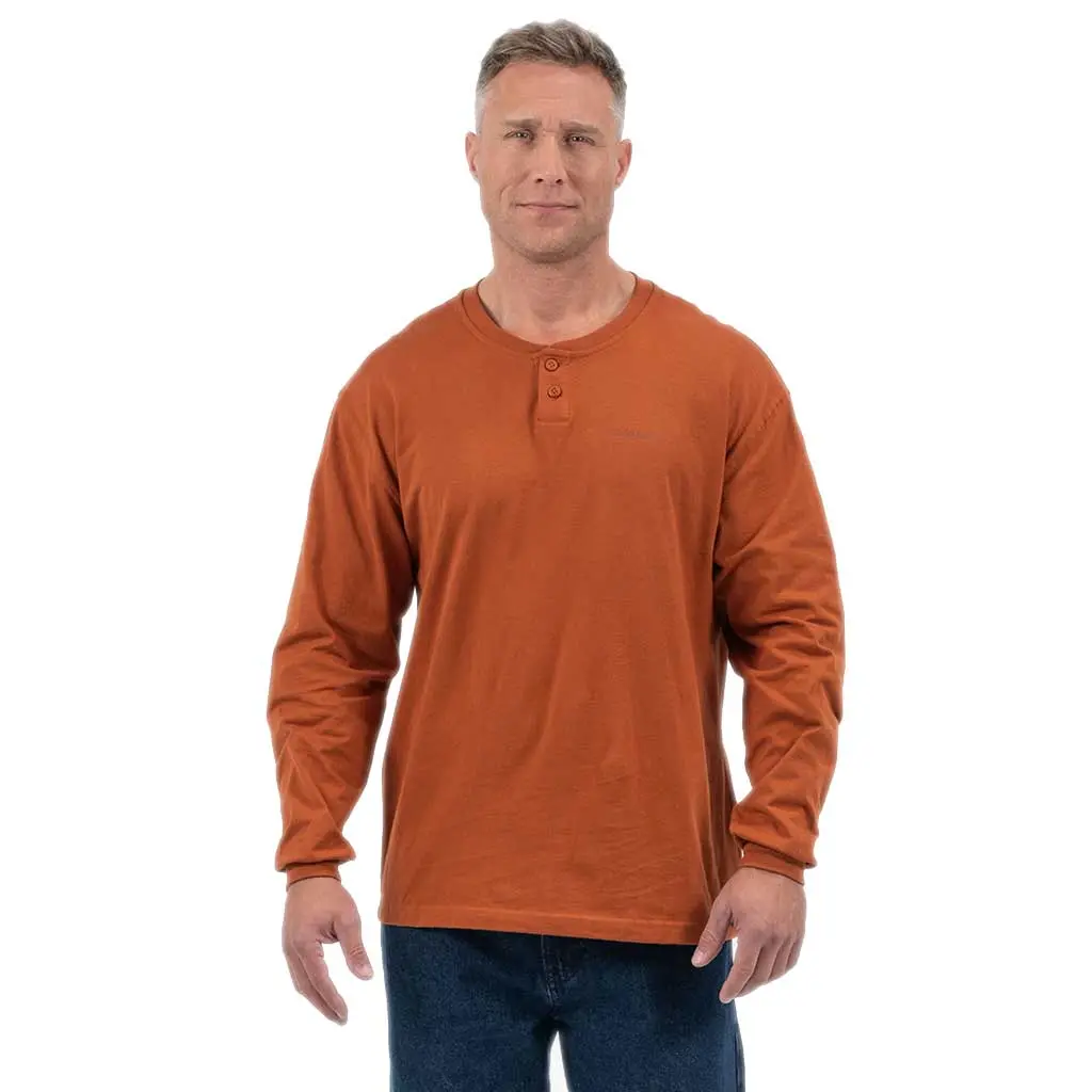 Dickies L/S Henley Shirt - Gingerbread 1