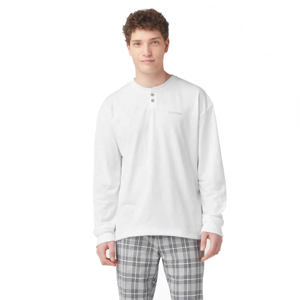 Dickies L/S Henley Shirt - White 1