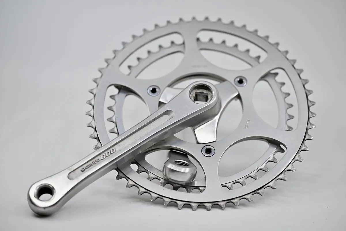 Shimano 600 Touring Crankset 52/42 94Mm 3 Bolt Bcd 170Mm Crank Arm *Very Rare* 1