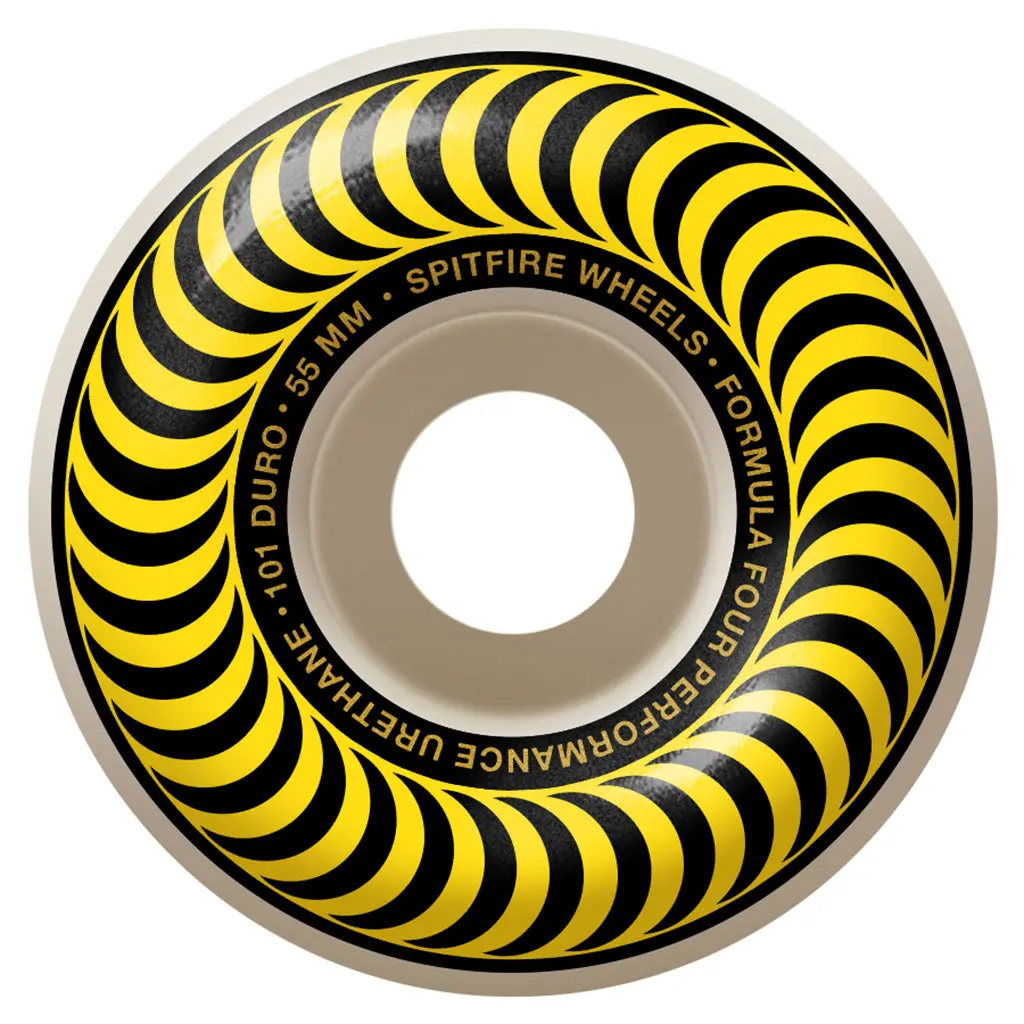 Spitfire F4 Classics Wheels 101A 55Mm - Yellow 1