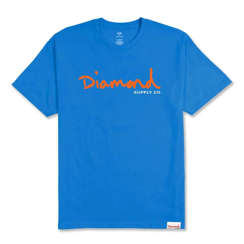 Diamond Og Script Tee - Royal Blue 1