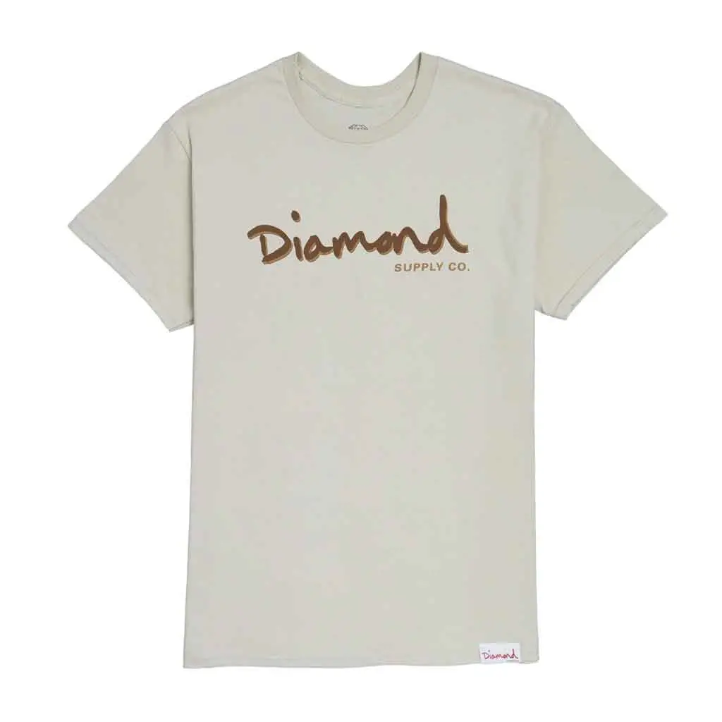 Diamond Outline Tee - Natural 1