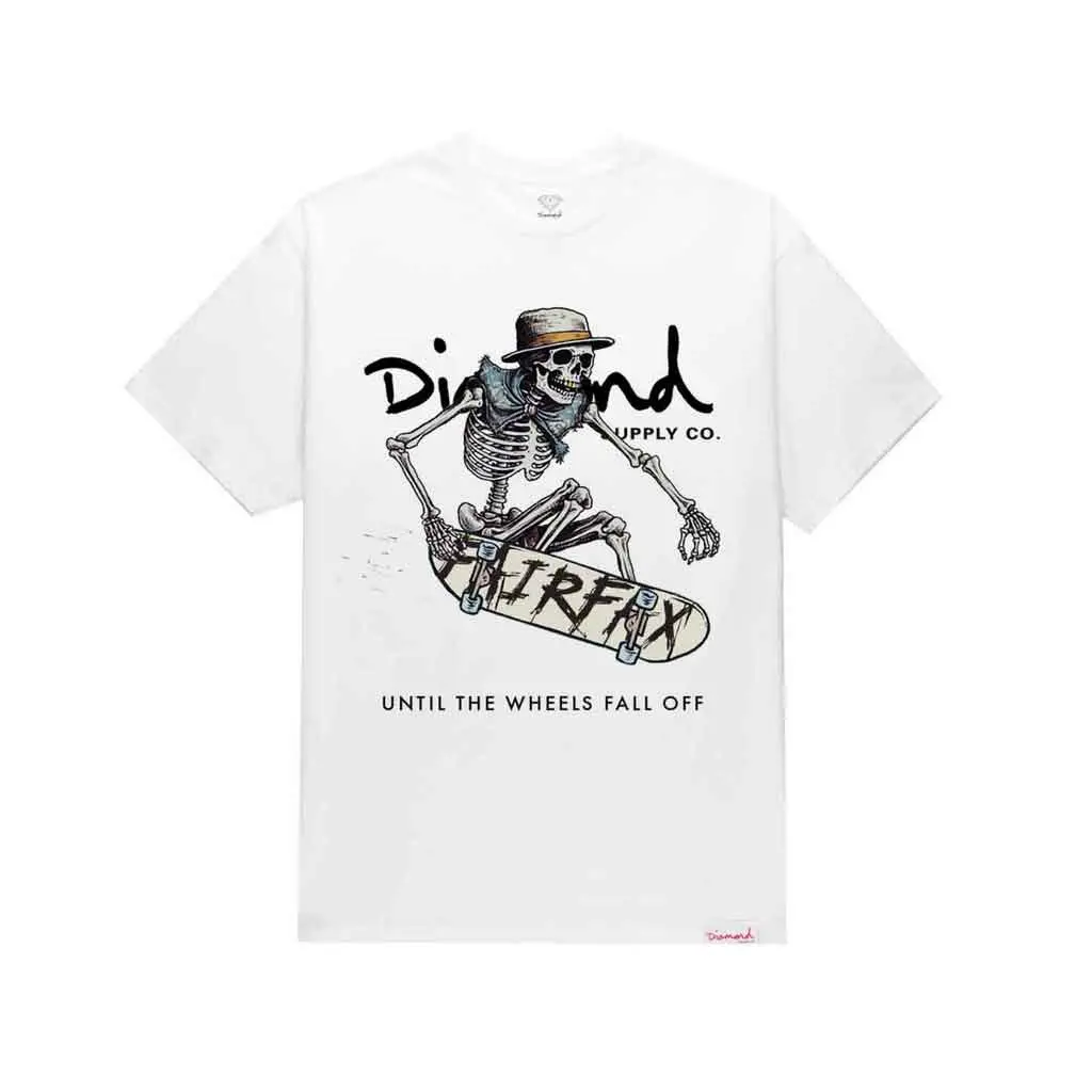 Diamond Skull Tail Grab Tee - White 1