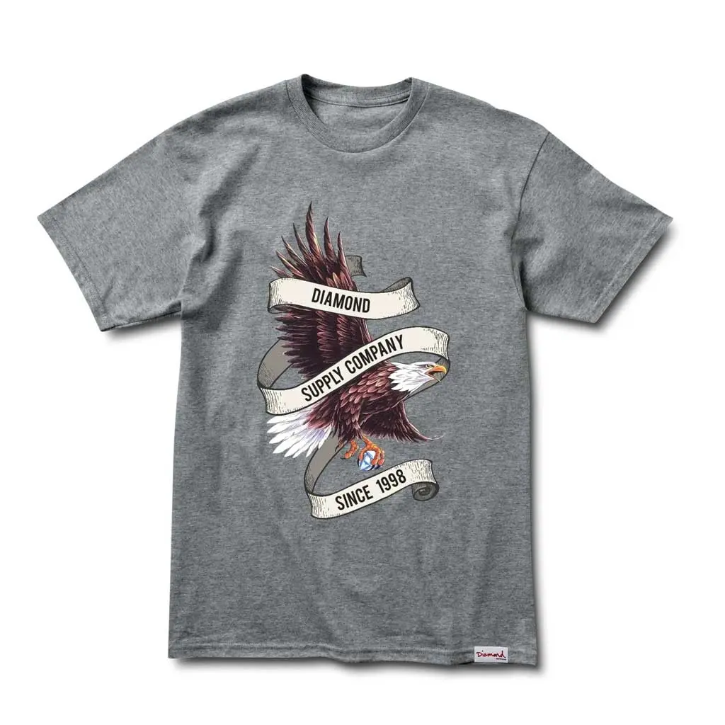 Diamond Bald Eagle Tee - Heather Grey 1