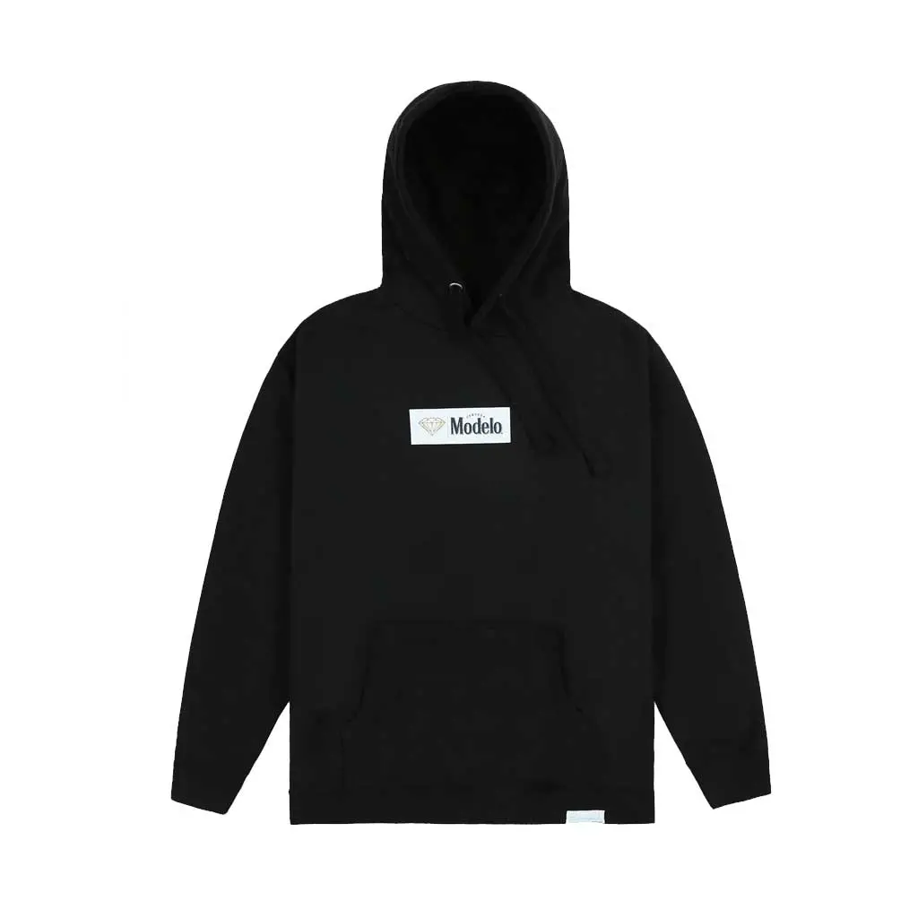 Diamond X Modelo Box Logo Hoodie - Black 1