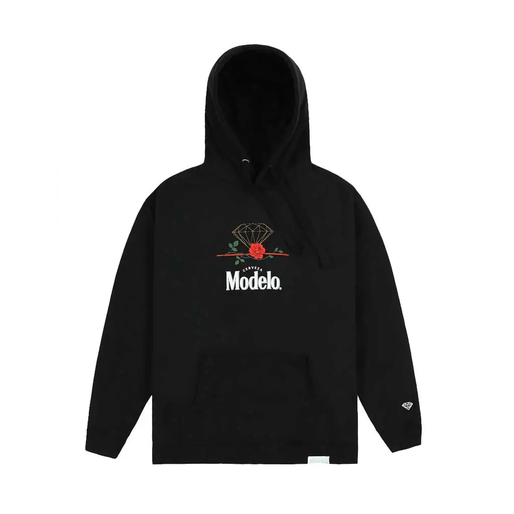 Diamond X Modelo Rose Hoodie - Black 1