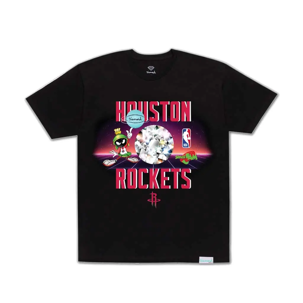 Diamond X Space Jam X Nba Rockets Tee - Black 1