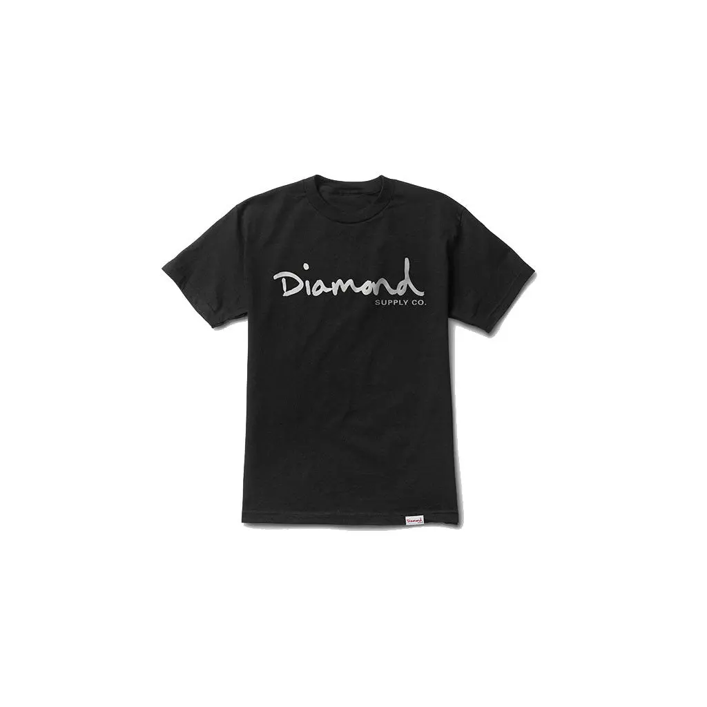Diamond Og Script Tee - Black 1