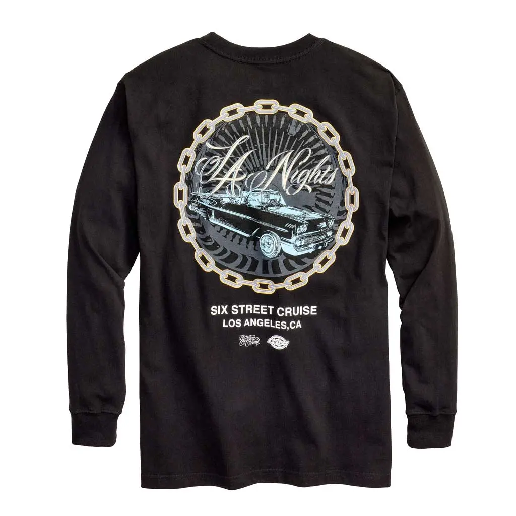 Dickies Eo Heavy Ls Nights L/S Pocket Tee - Black 1