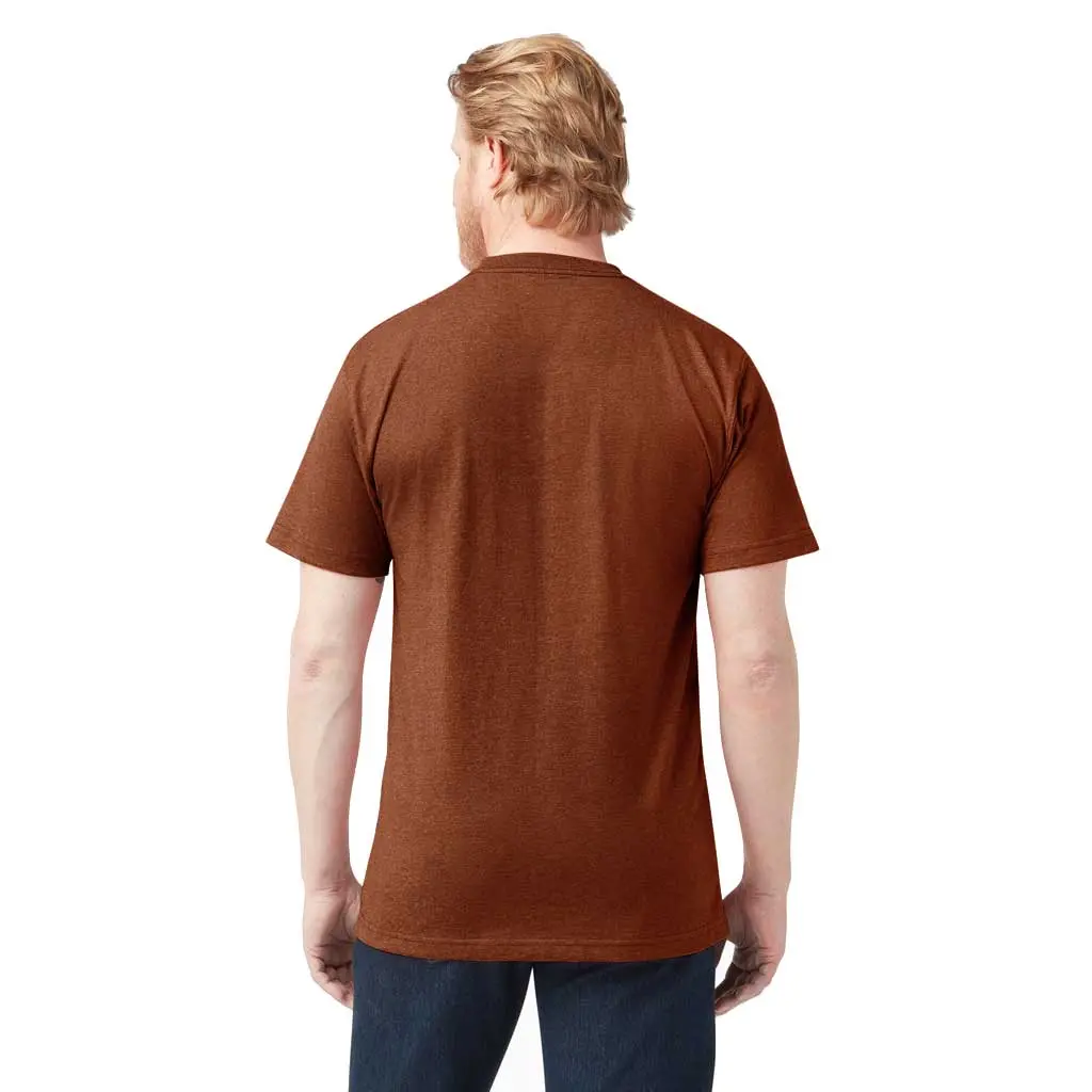 Dickies Heavy Weight Heathered Crew Pocket Tee - Rustic Red 2