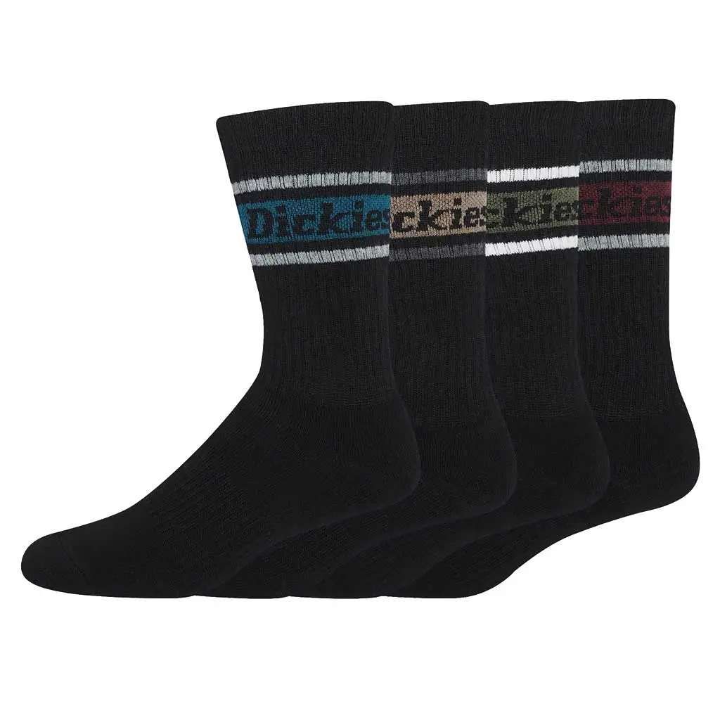 Dickies Skate Rugby Stripe Socks 4P - Black/F Stripe 1
