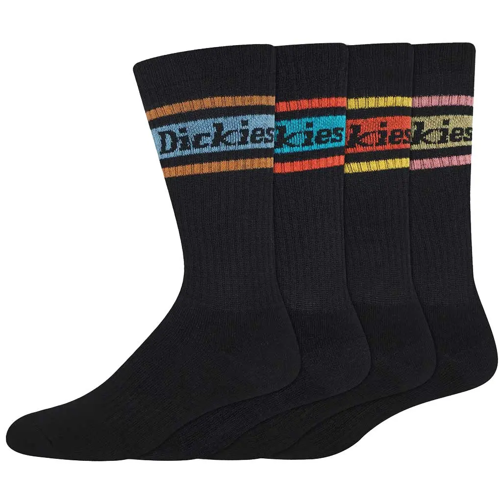Dickies Skate Rugby Stripe Socks 4P - Black/S Stripe 1