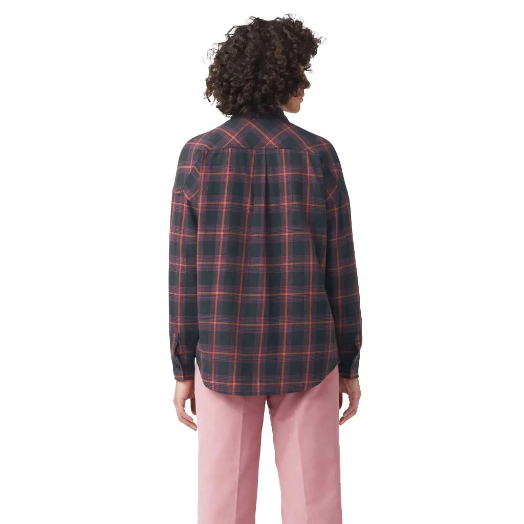 Dickies Women's Bakerhill Shirt - Black Wine 2