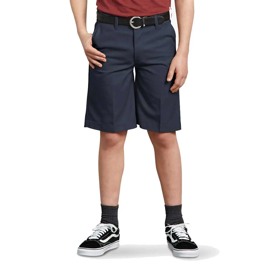 Dickies Boys Flexwaist Flat Front Short - Dark Navy 1