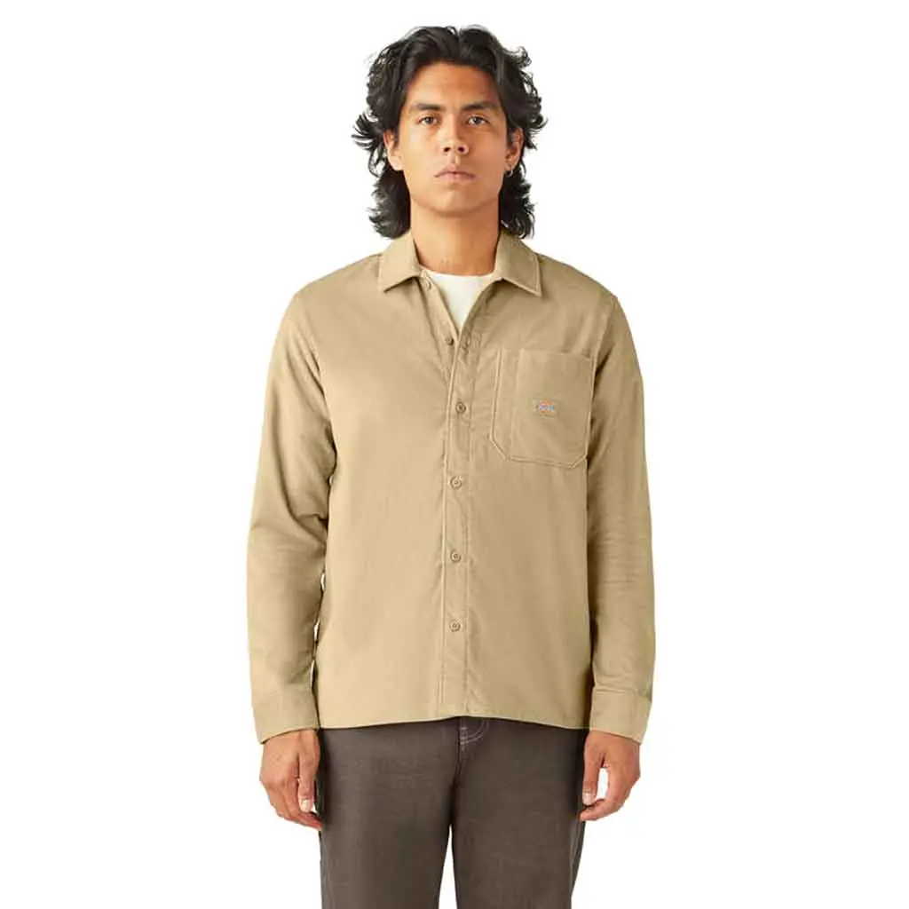 Dickies Corduroy L/S Shirt - Khaki 1