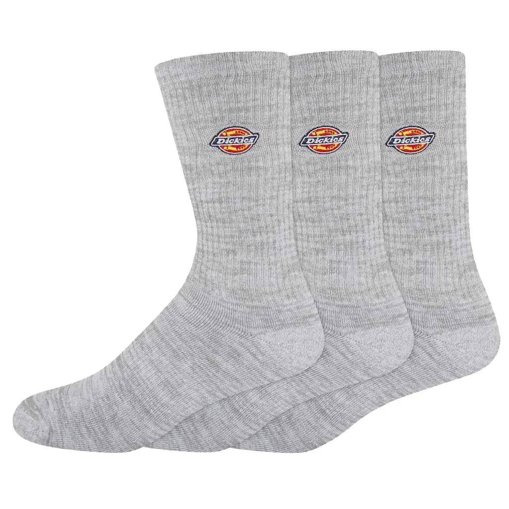 Dickies Icon Embroiderd Crew Socks - Gray 1