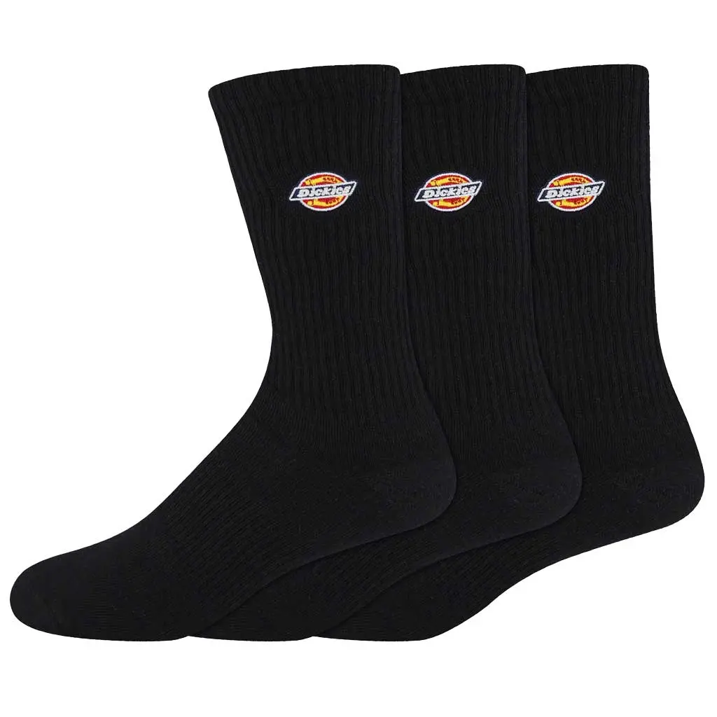 Dickies Icon Embroiderd Crew Socks - Black 1