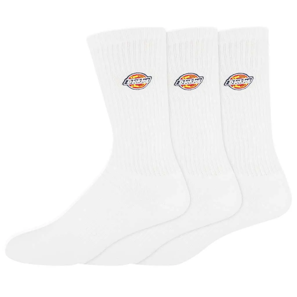 Dickies Icon Embroiderd Crew Socks - White 1