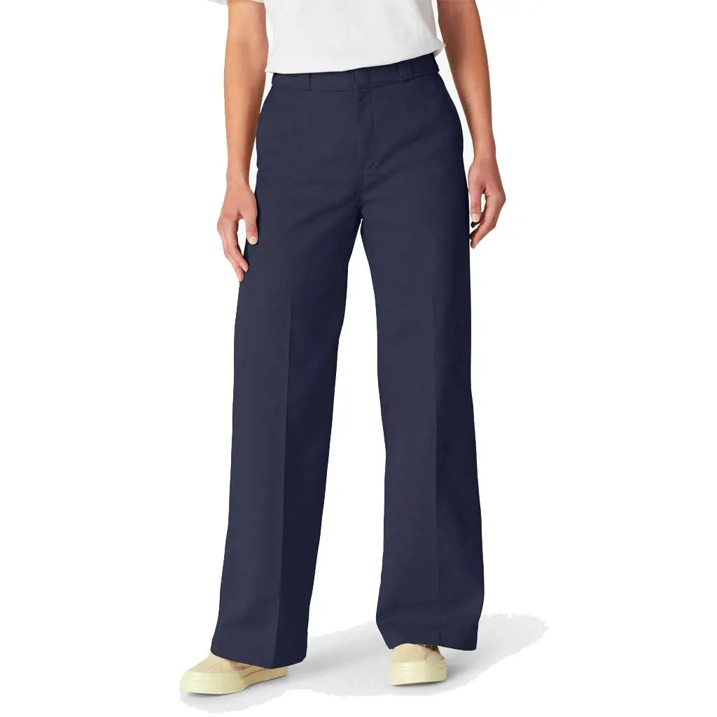 Dickies Women's Wide Leg Work Pant - Ink Navy 1