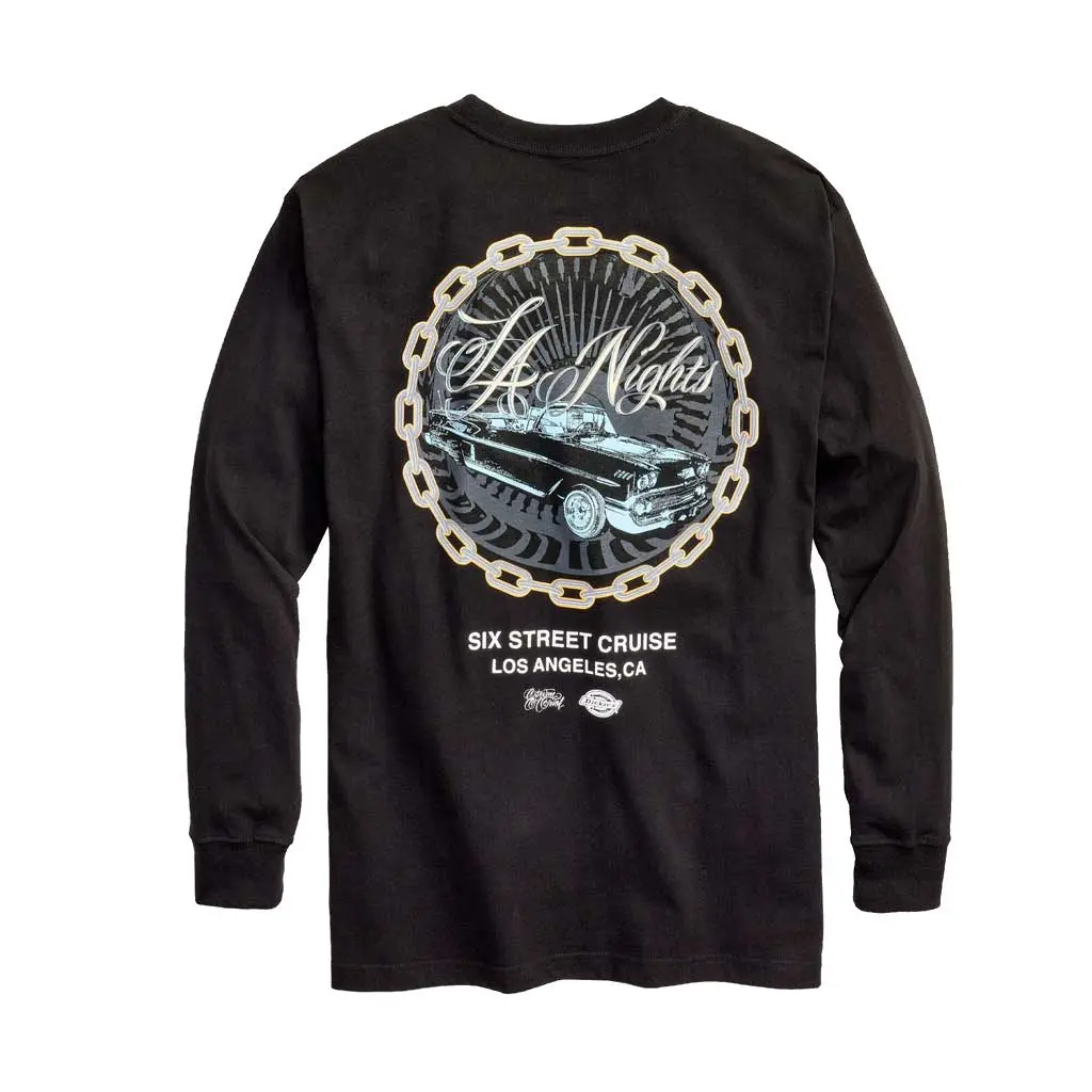 Dickies X Estevan Oriol Hvy La Nights Ls Pocket Tee - Black 1