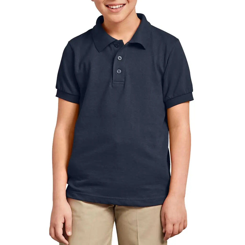 Dickies Youth Pique Polo Shirt - Dark Navy 1
