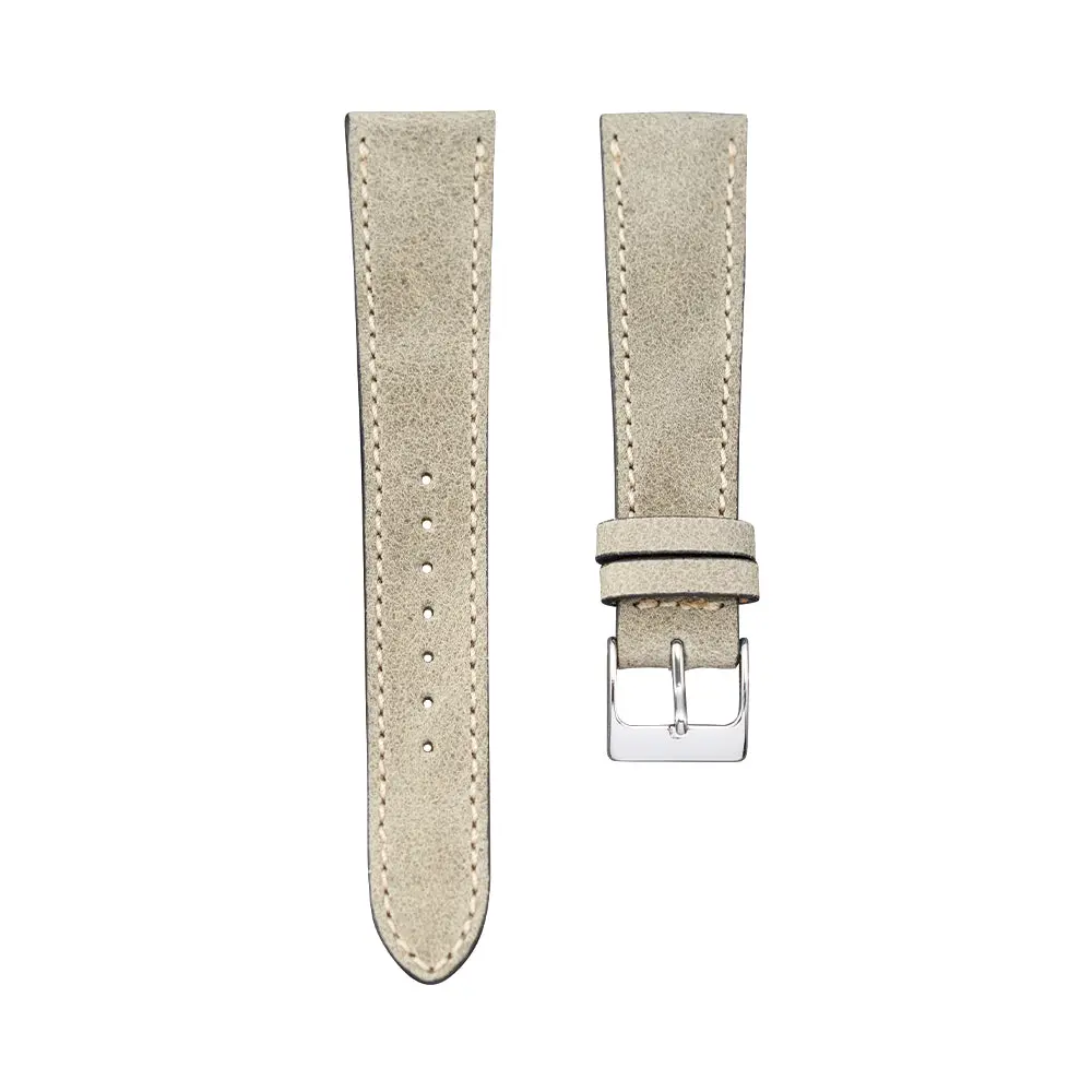 Green/Gray Distressed Nubuck Leather Strap 1
