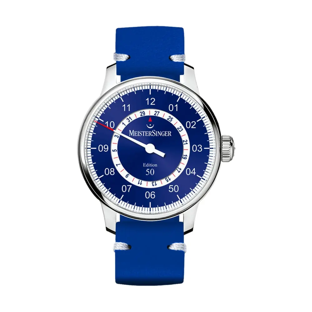 Limited Edition Usa Perigraph 43Mm - Blue-White-Red On Leather Strap 1