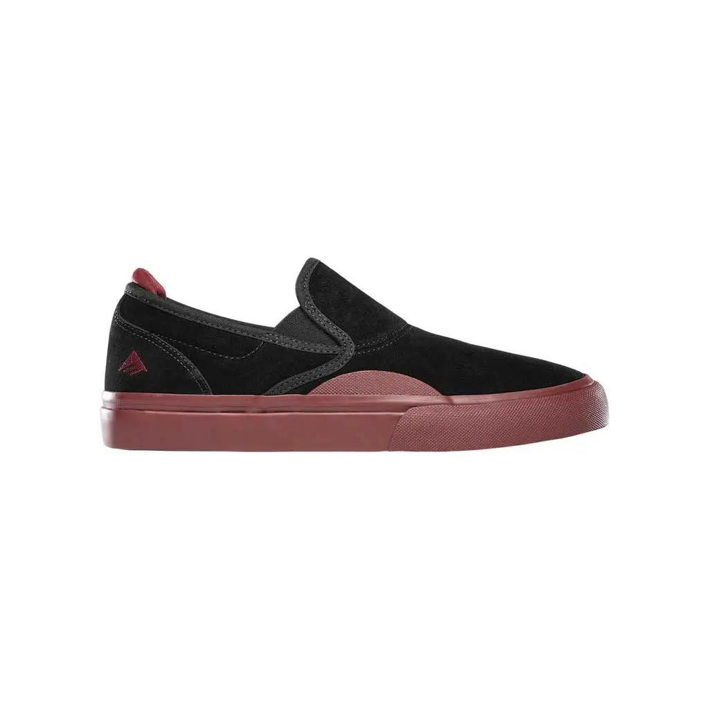 Emerica Wino G6 Slip On - Black/Red/Gum 1